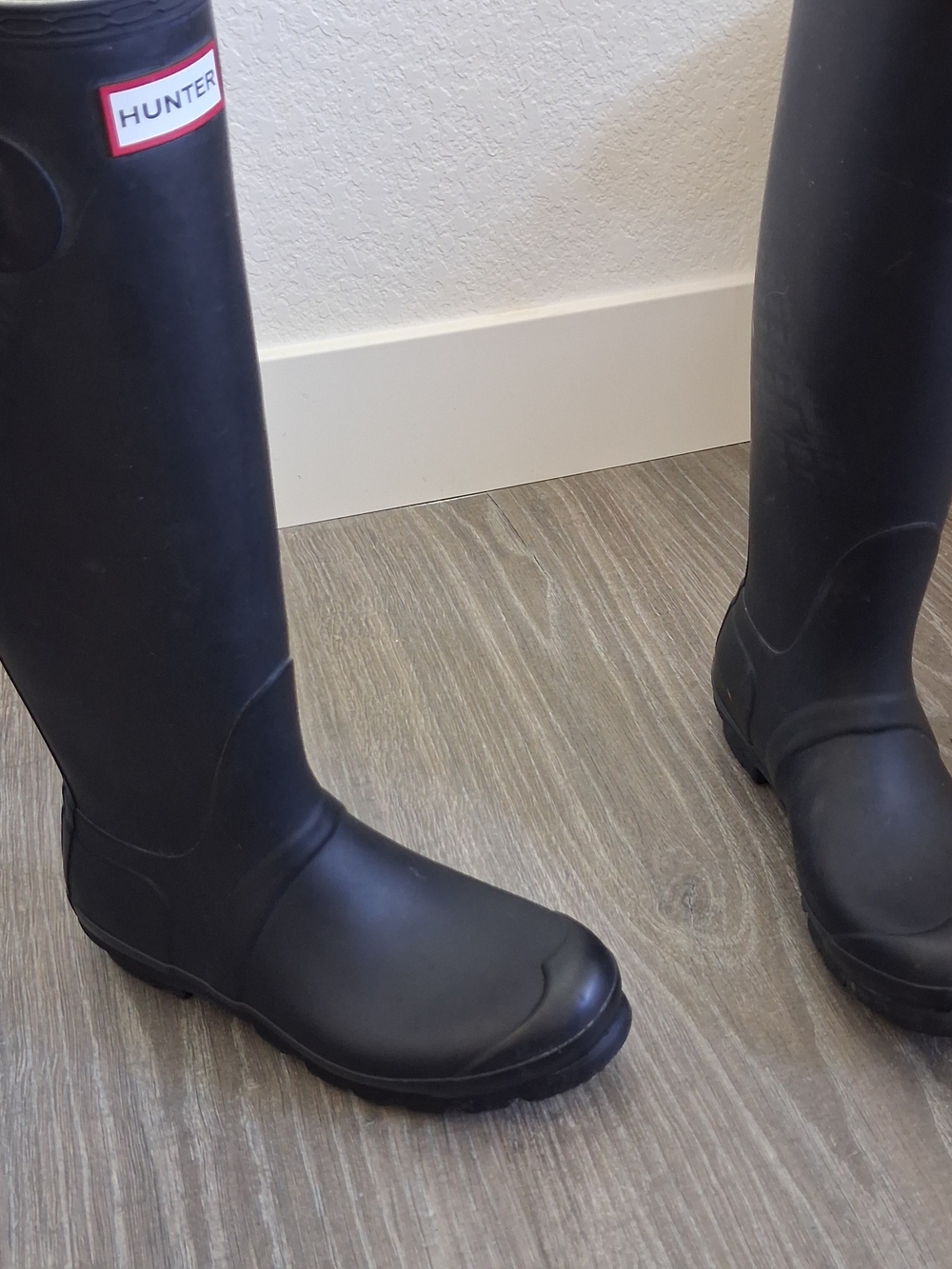 Hunter Women's Black Tall Rain Boots - Picture 4 of 5